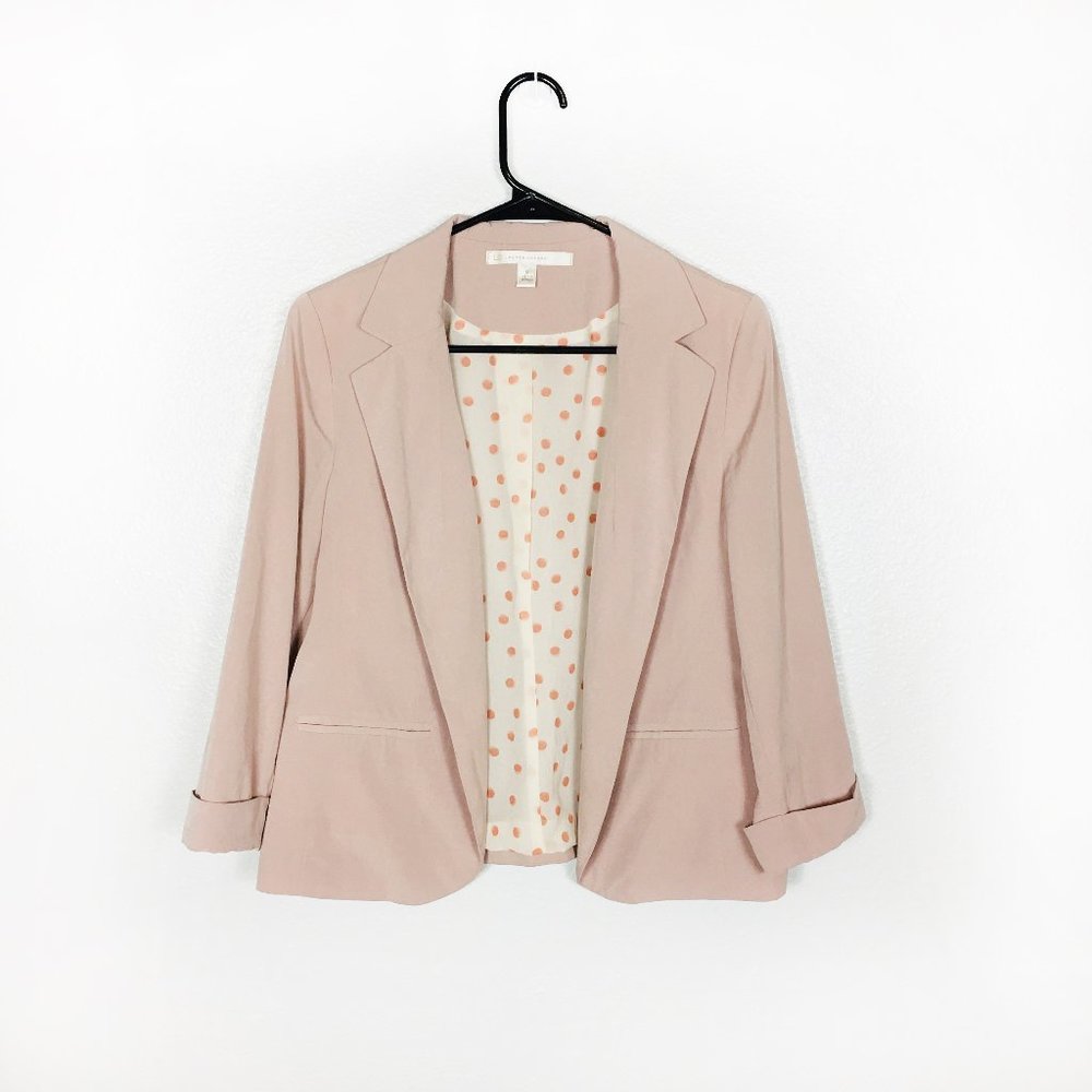 LC Lauren Conrad Full Lined Open Front Blazer